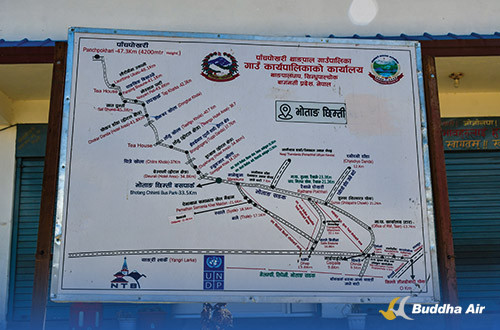 Panchpokari Trek Map